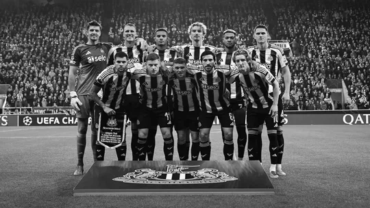Newcastle United starting 11 ahead of their 2025 Champions League fixure against Athletic Club