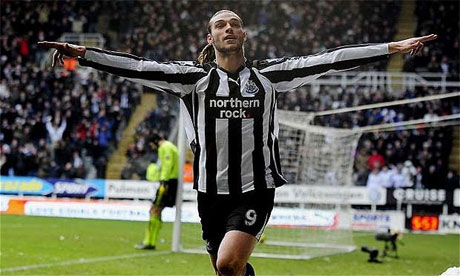 Andy Carroll scored again for Newcastle United against Liverpool