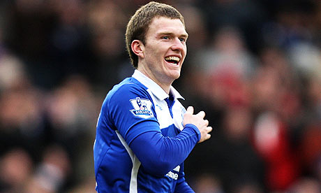 Craig Gardner celebrates after scoring for Birmingham City