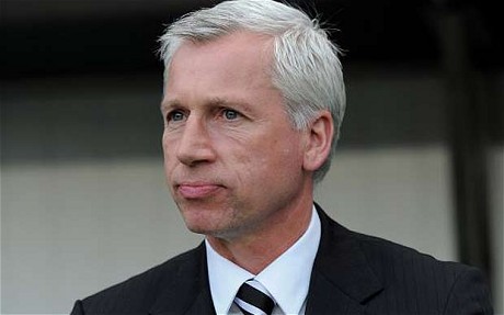 Alan Pardew looks on from the dug-out at St.James’ Park