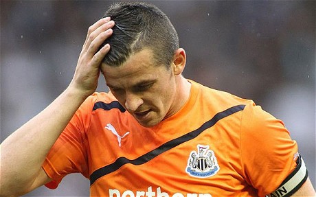 Joey Barton in action for Newcastle United during pre-season