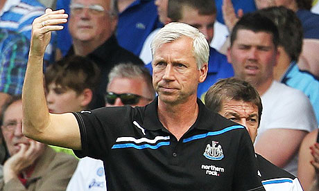 Alan Pardew during a Newcastle United Premier League match