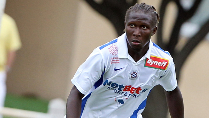 Mapou Yanga-Mbiwa in action for Montpellier in Ligue 1