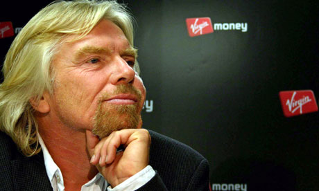 Virgin Money owner Richard Branson takes question in press conference