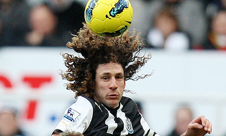 Fabricio Coloccini in action against Stoke City