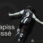 Tyne Time's wallpaper of Newcastle United strike Papiss Cissé