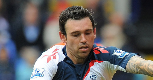 Mark Davies in Bolton Wanderers final Premier League game of 2012