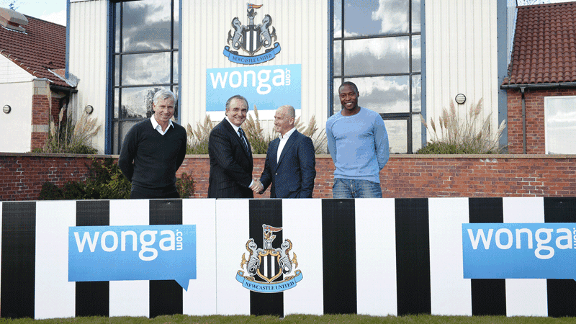 Newcastle United sign sponsorship deal with Wonga