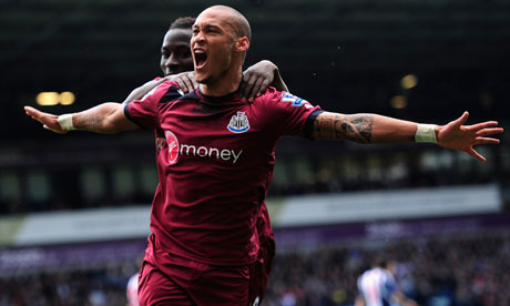 Yoan Gouffran in action for Newcastle United