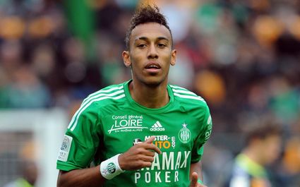 Pierre Emerick Aubameyang in action for Saint Etienne