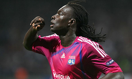 Bafetimbi Gomis in action for Lyon