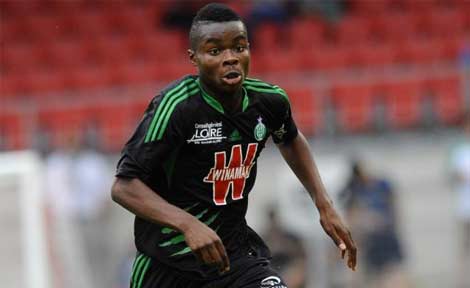 Nathan Dekoké in action for Saint-Étienne