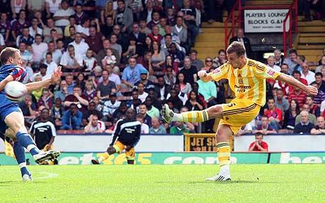 Ryan Taylor scores against Crystal Palace