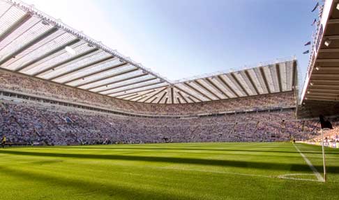 St. James' Park Stadium, Newcastle.