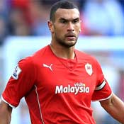 Steven Caulker in action for Cardiff City