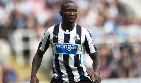 Mapou Yanga-Mbiwa in action for Newcastle United