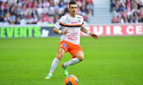 Rémy Cabella in action for Montpellier in Ligue 1