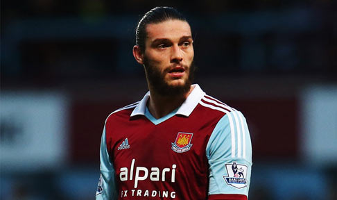 Andy Carroll in action for West Ham