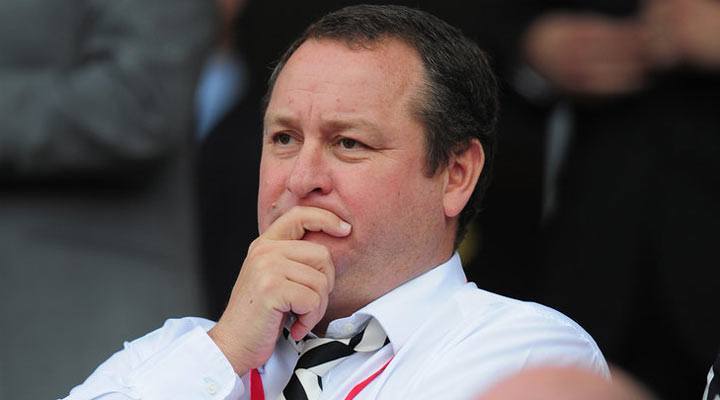 Mike Ashley takes in a Newcastle United Premier League encounter