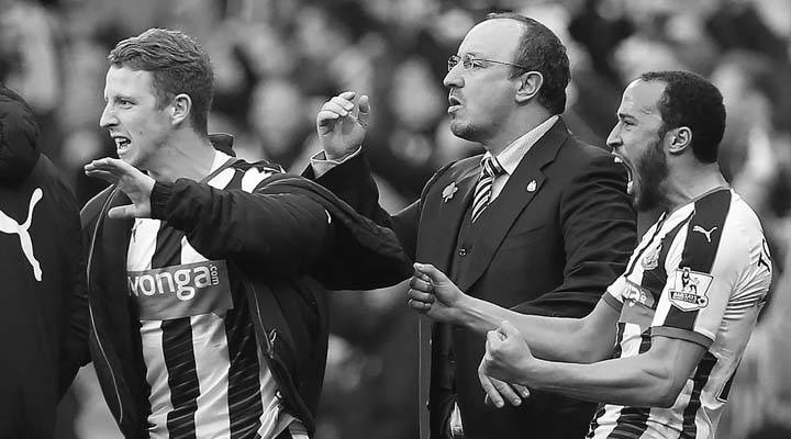 Jack Colback & Andros Townsend celebrate NUFC's equaliser vs. Sunderland