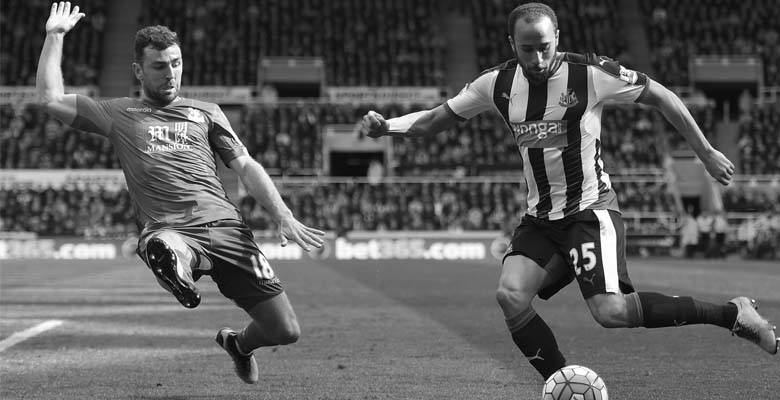 Andros Townsend in action for Newcastle United against Crystal Palace